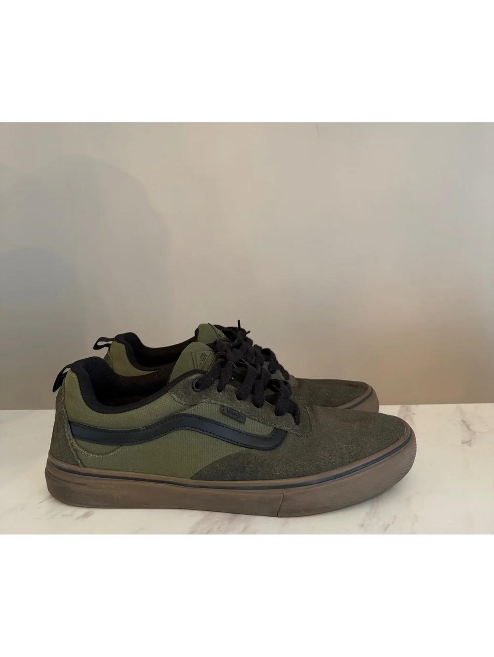 Vans Kyle Walker Pro Skate Shoes – Olive Green / Black / Gum – Men’s Size 13